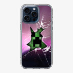 Creeper Glass Broken Violet iPhone 15 Pro / 15 Pro Max Case