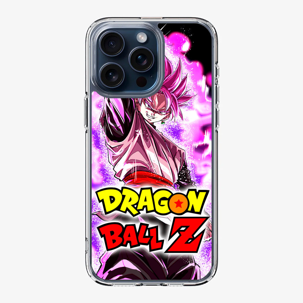 Dragon Ball Z Son Goku Black Rose Saiyan iPhone 15 Pro / 15 Pro Max Case