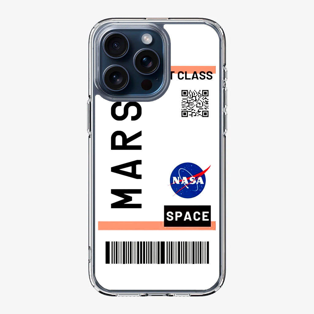 First Class Ticket To Mars iPhone 15 Pro / 15 Pro Max Case