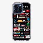 Friends TV Show Quotes Poster iPhone 15 Pro / 15 Pro Max Case