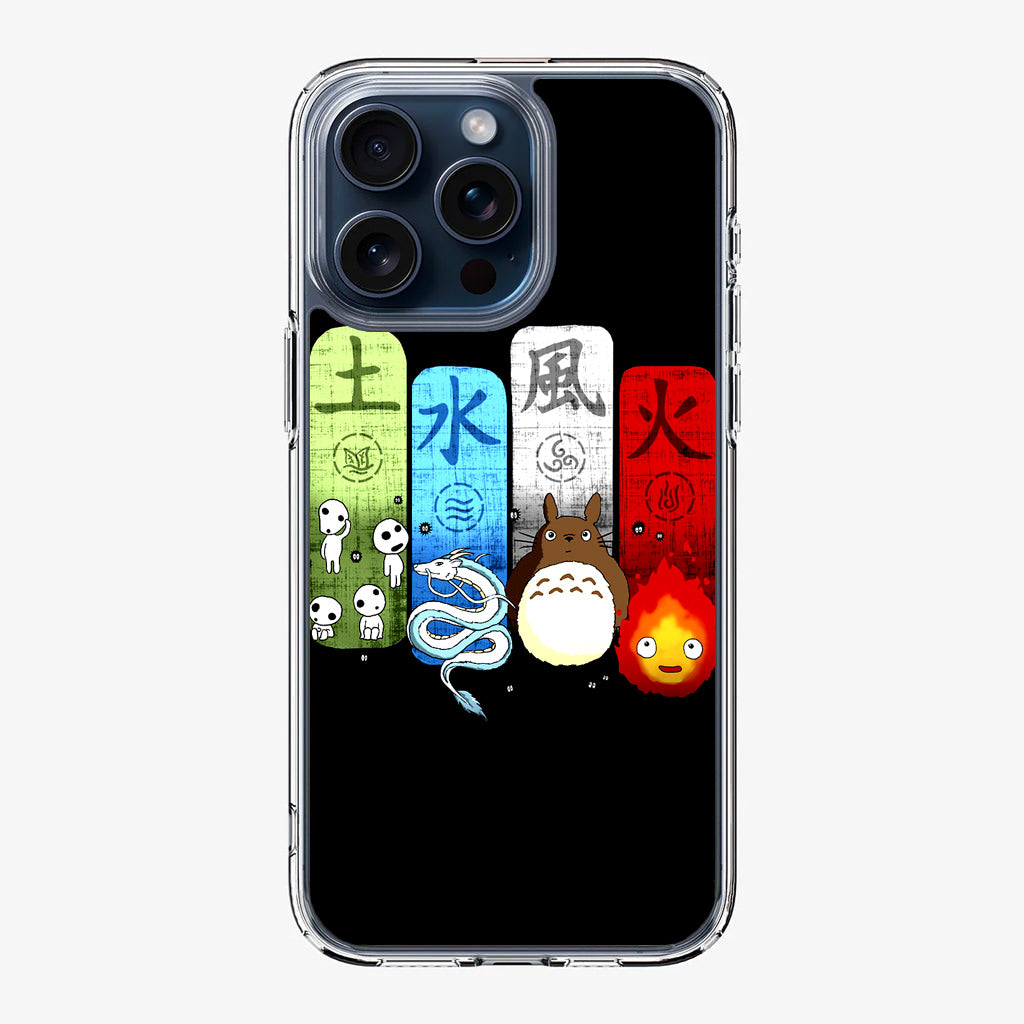 Ghibli Elemental Charms iPhone 15 Pro / 15 Pro Max Case