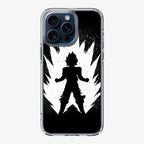 Goku Super Saiyan Black White iPhone 15 Pro / 15 Pro Max Case