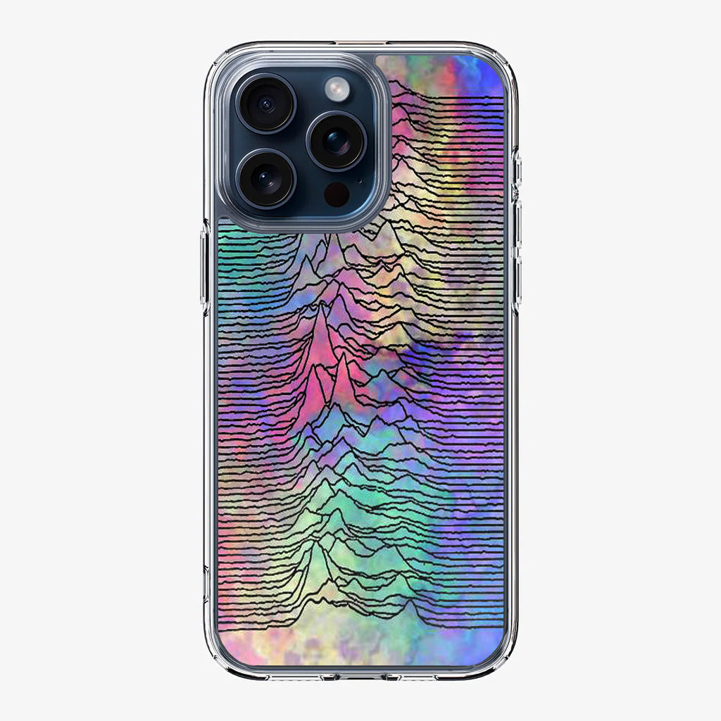 Joy Division Unknown Pleasures Colorful iPhone 15 Pro / 15 Pro Max Case