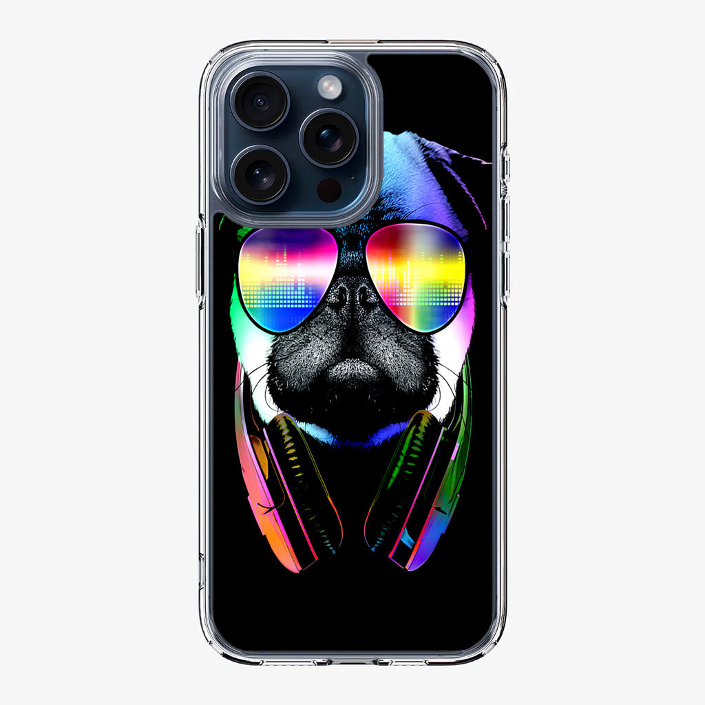 Music Lover Pug V iPhone 15 Pro / 15 Pro Max Case