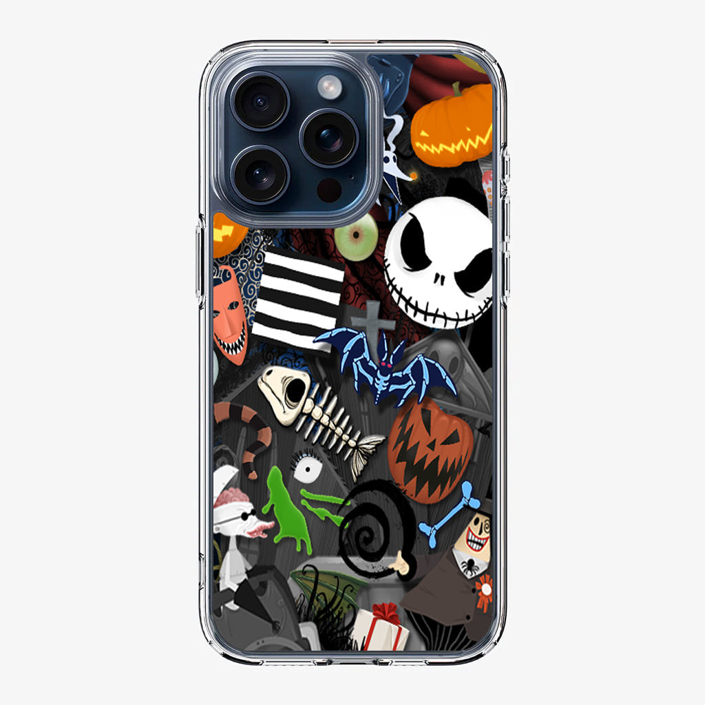 Nightmare Before Chrismast Collage iPhone 15 Pro / 15 Pro Max Case