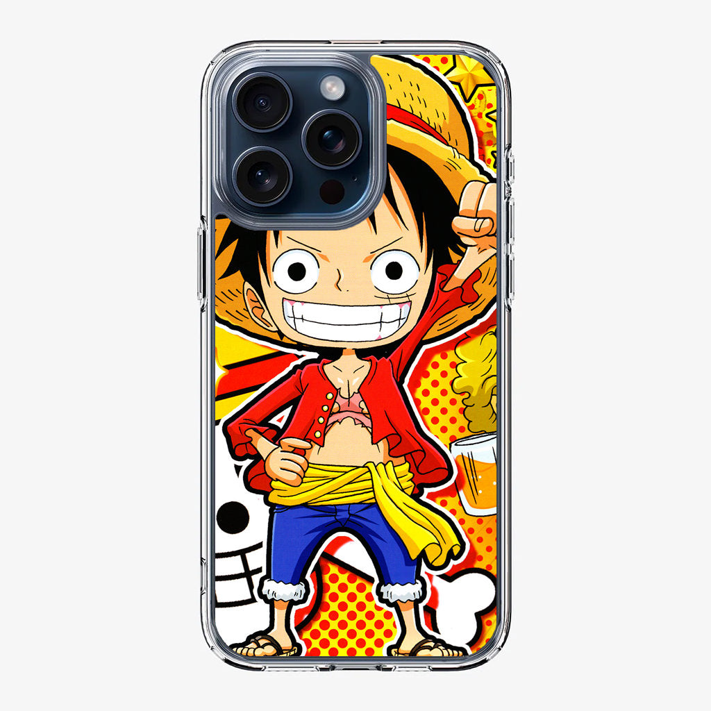 One Piece Cute Luffy iPhone 15 Pro / 15 Pro Max Case