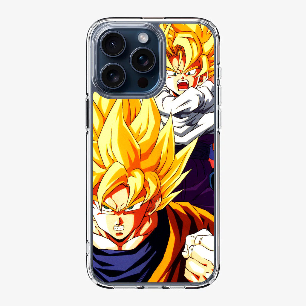 Super Saiyan Goku And Gohan iPhone 15 Pro / 15 Pro Max Case