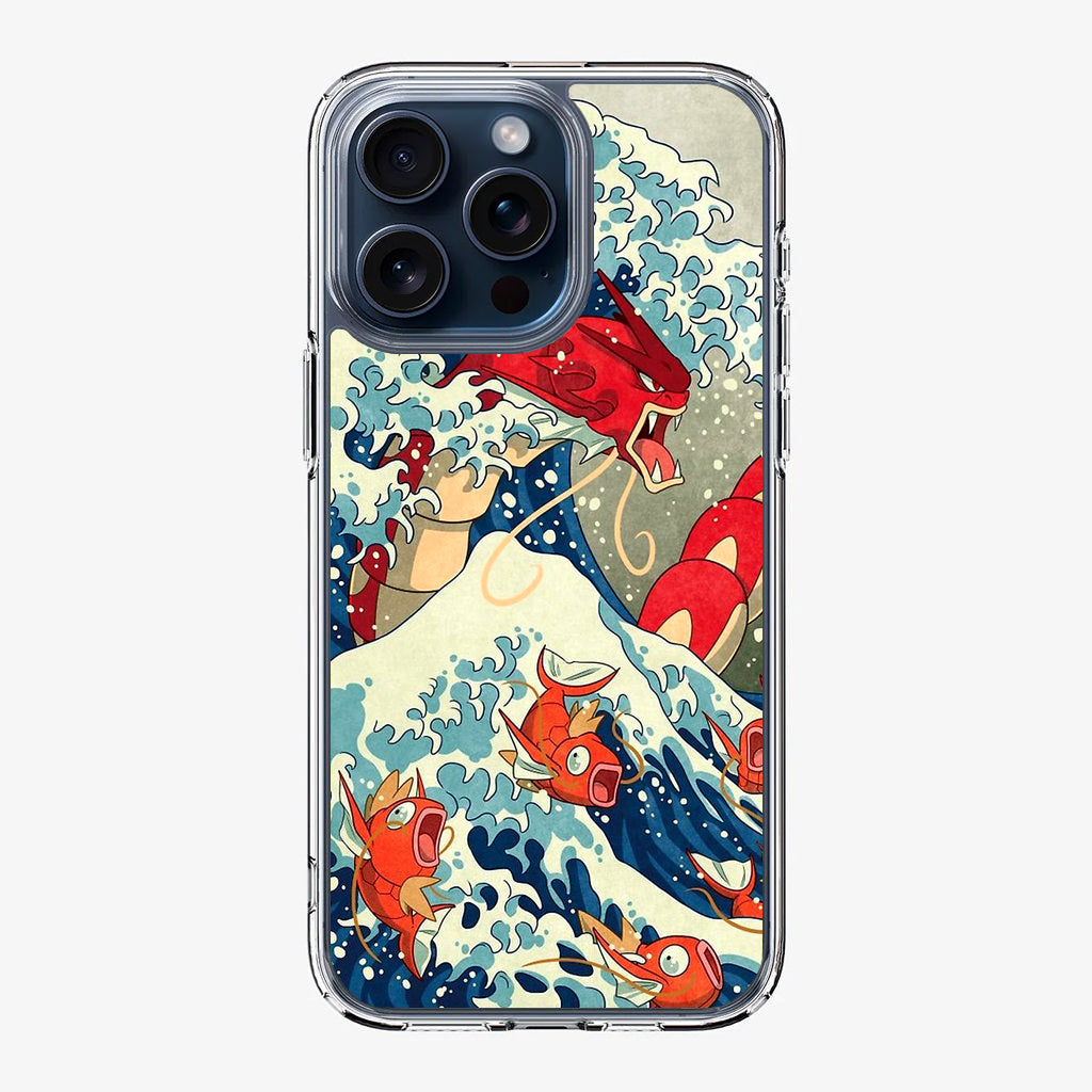 The Great Wave Of Gyarados iPhone 15 Pro / 15 Pro Max Case