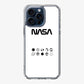 NASA Minimalist White iPhone 15 Pro / 15 Pro Max Case