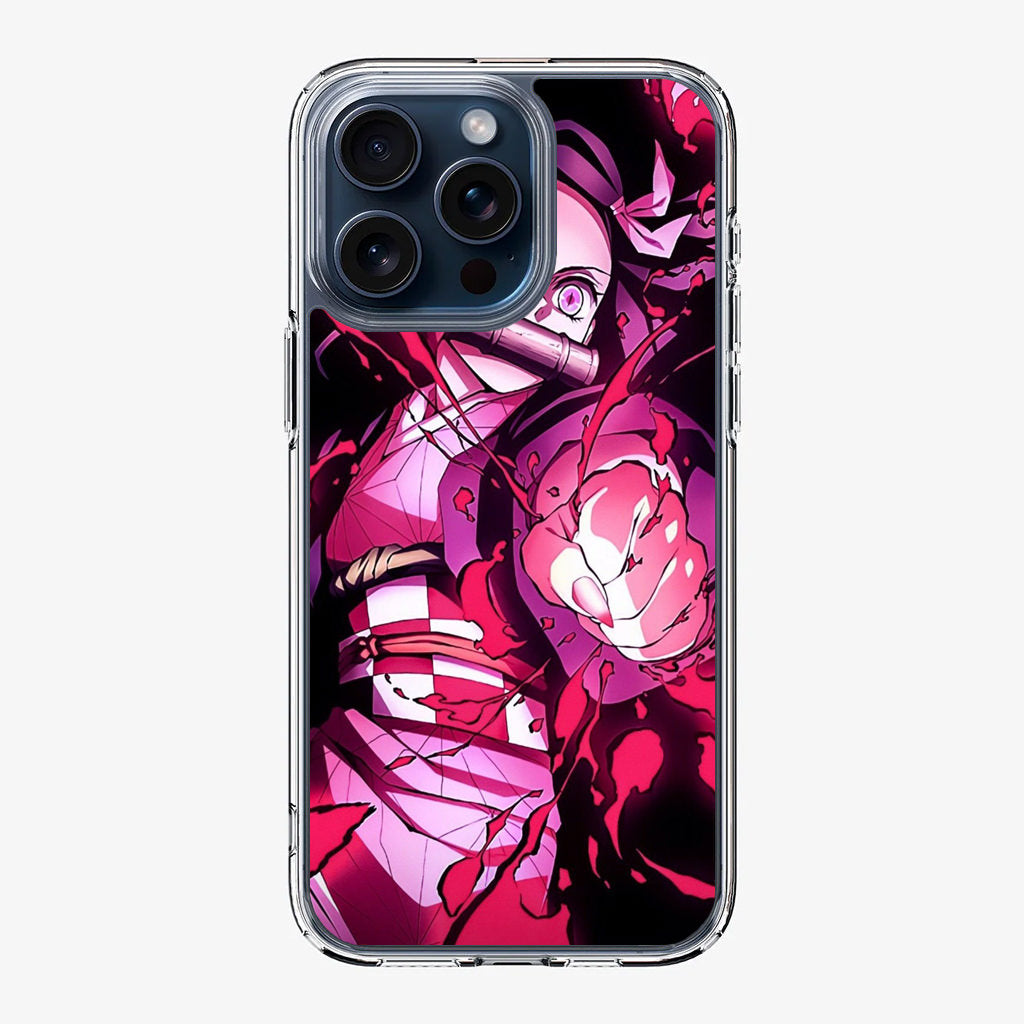 Nezuk0  Blood Demon Art iPhone 15 Pro / 15 Pro Max Case