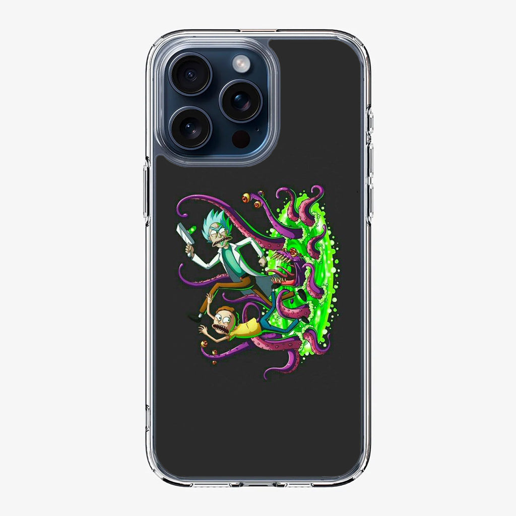 Rick And Morty Pass Through The Portal iPhone 15 Pro / 15 Pro Max Case