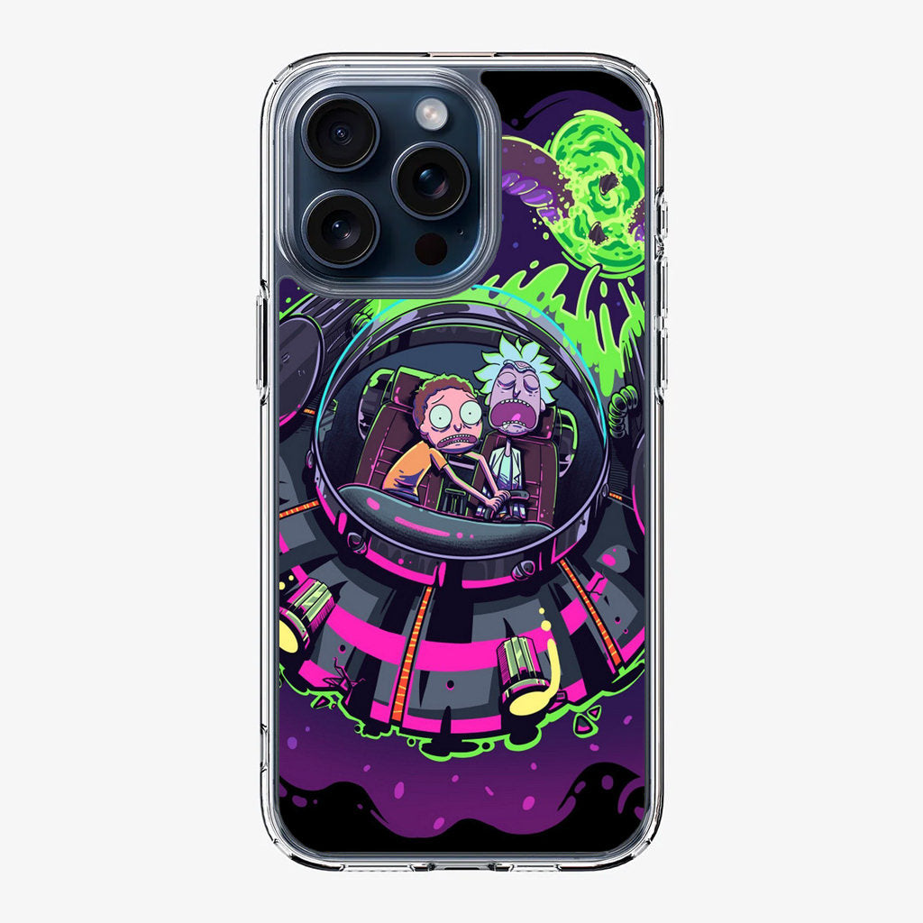 Rick And Morty Spaceship iPhone 15 Pro / 15 Pro Max Case