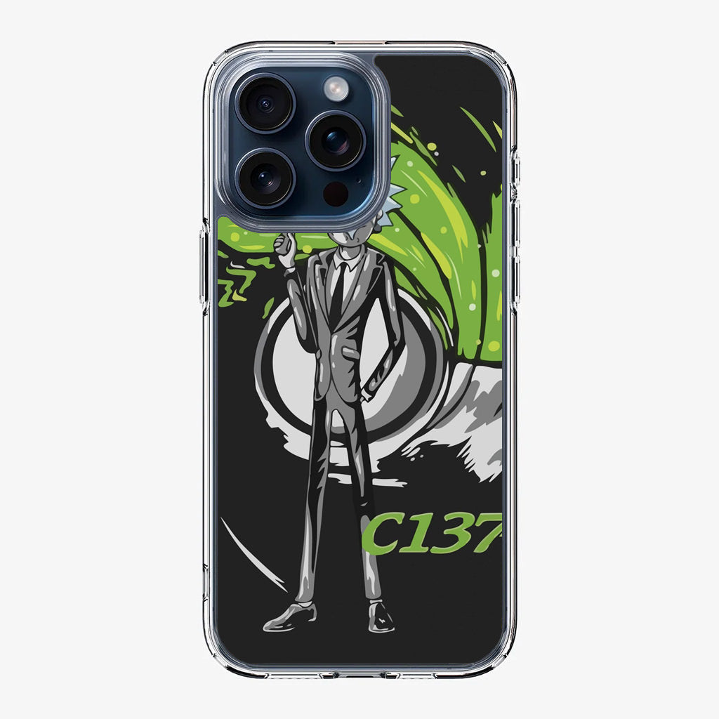 Rick Sanchez Agent C137 iPhone 15 Pro / 15 Pro Max Case