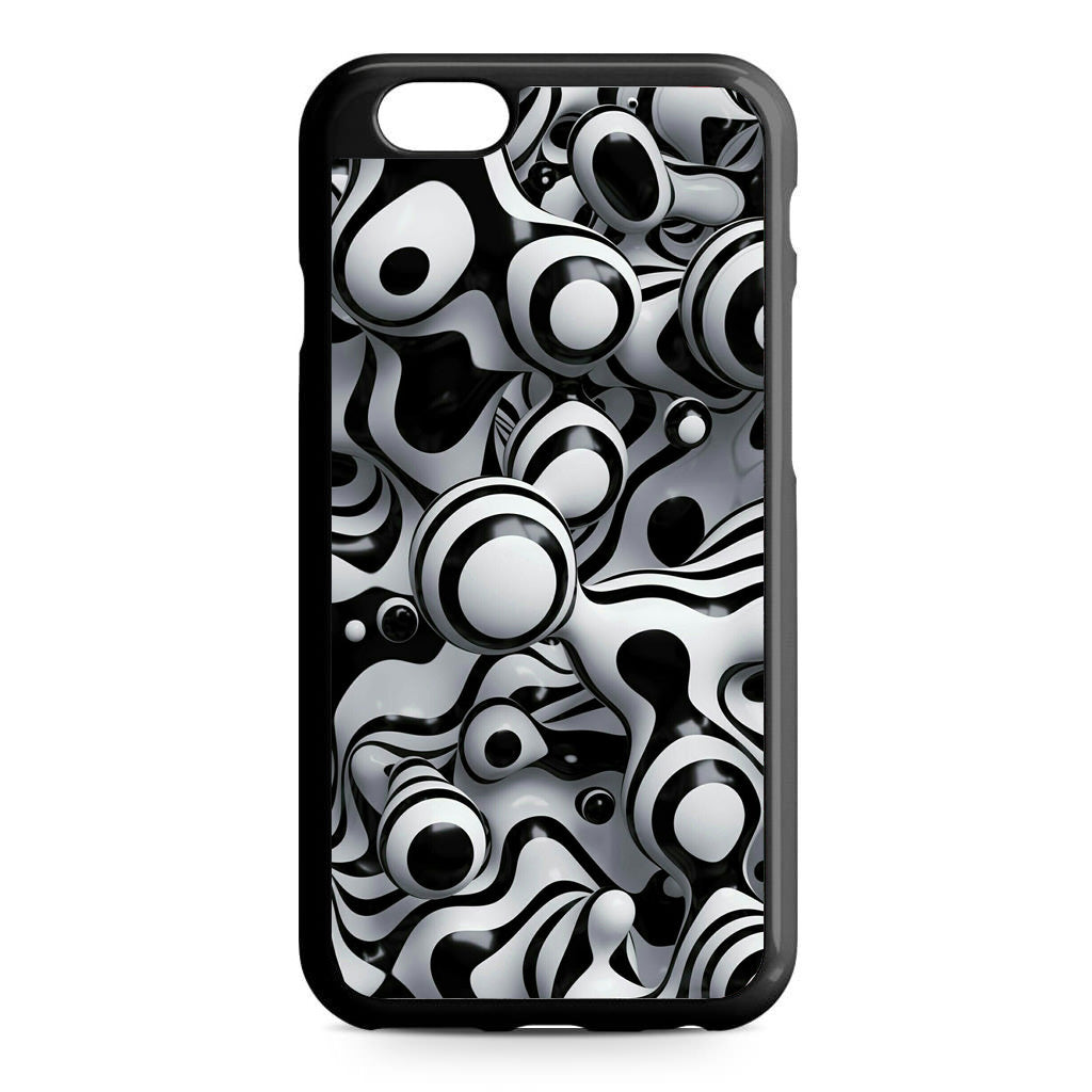 Abstract Art Black White iPhone 6/6S Case