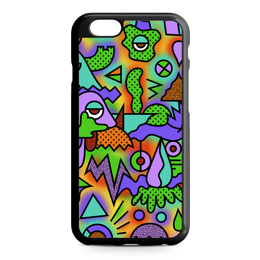 Abstract Colorful Doodle Art iPhone 6/6S Case