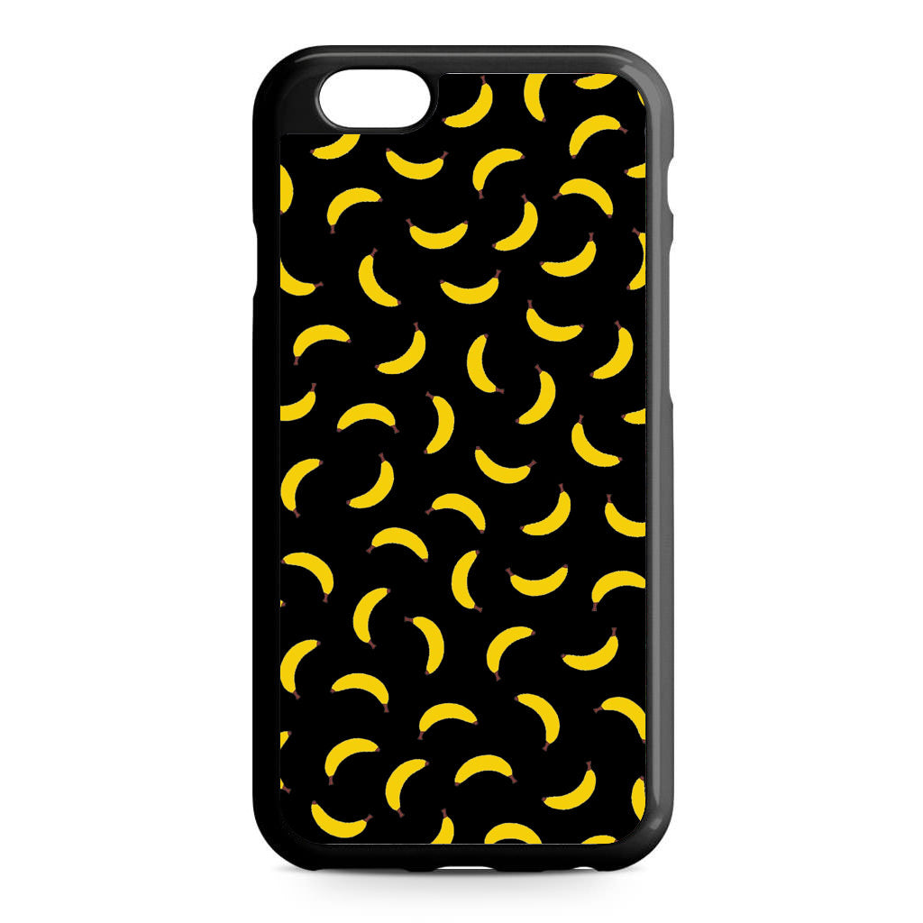 Bananas Fruit Pattern Black iPhone 6/6S Case
