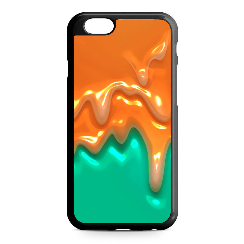 Orange Paint Dripping iPhone 6/6S Case