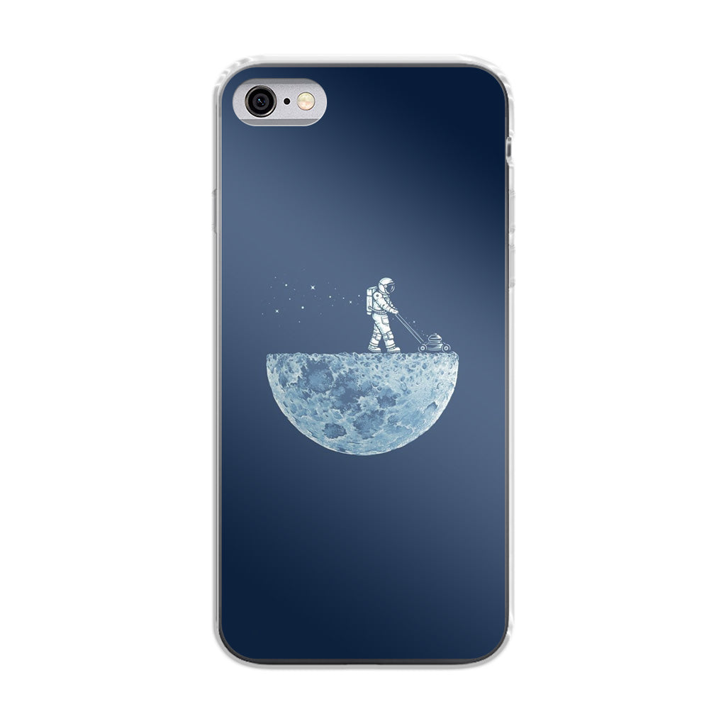 Astronaut Mowing The Moon iPhone 6/6S Case
