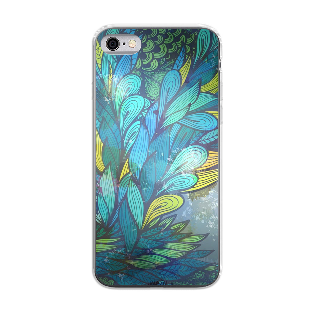 Colorful Art in Blue iPhone 6/6S Case