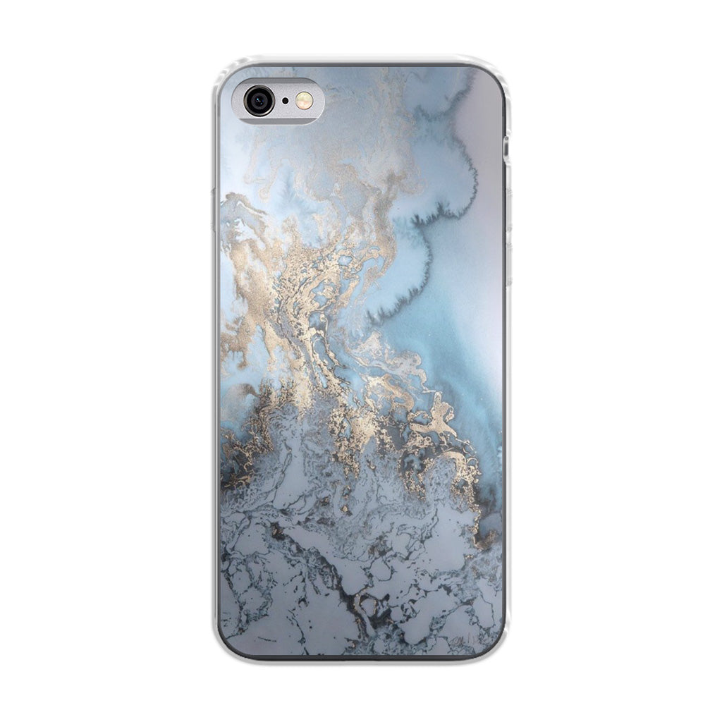 Golden Azure Marble iPhone 6/6S Case