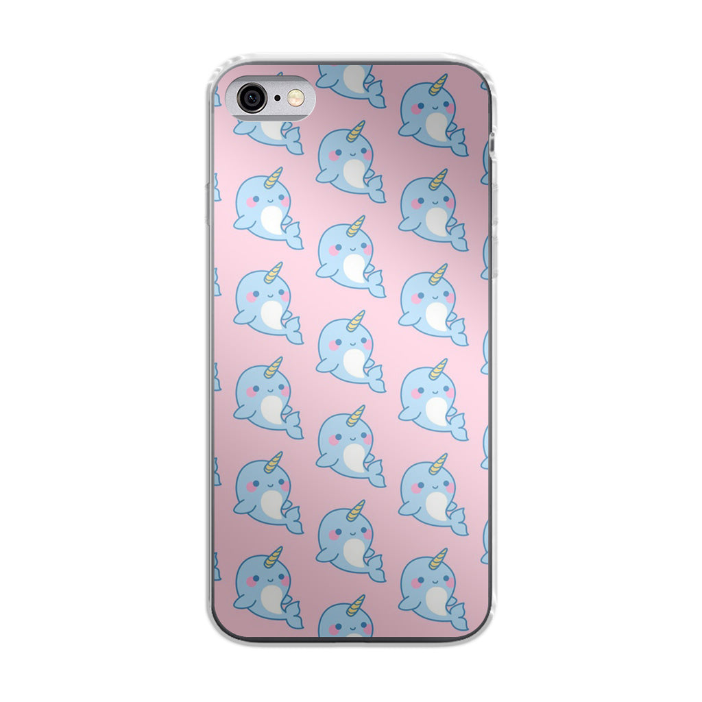 Horned Whales Pattern iPhone 6/6S Case