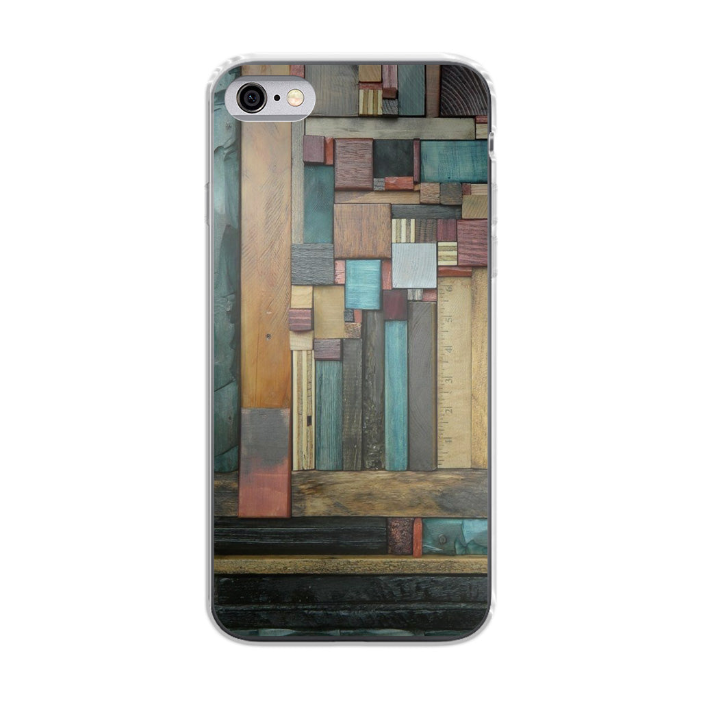 Painted Abstract Wood Sculptures iPhone 6/6S Case
