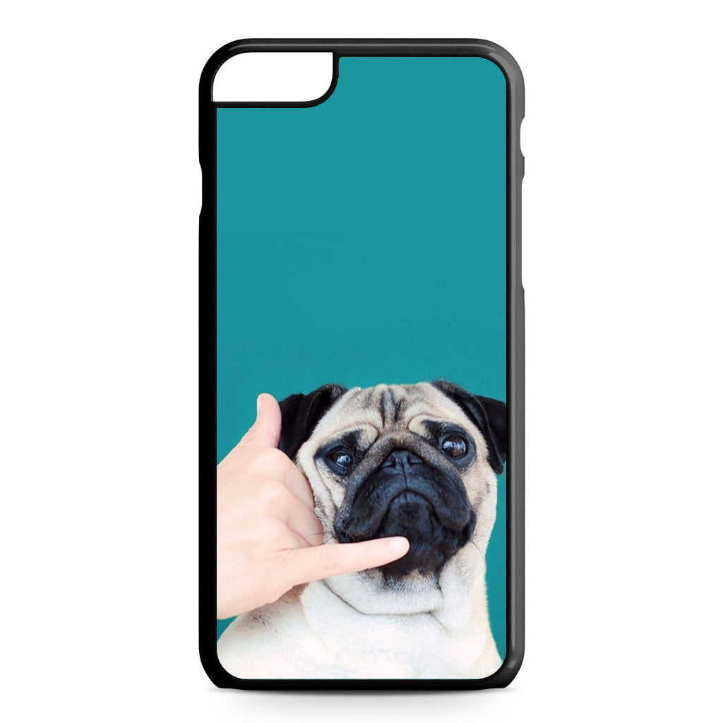 Pug is on the Phone iPhone 6 / 6s Plus Case