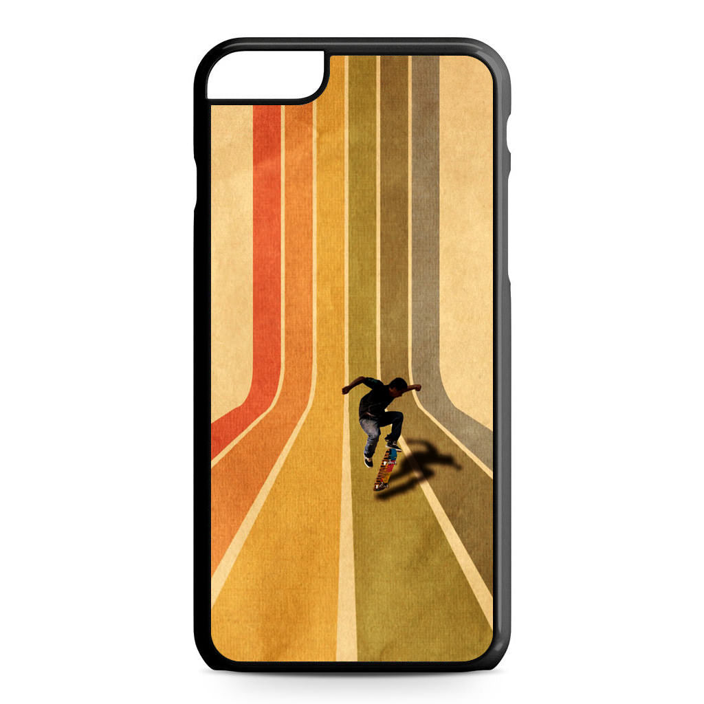 Vintage Skateboard On Colorful Stipe Runway iPhone 6 / 6s Plus Case