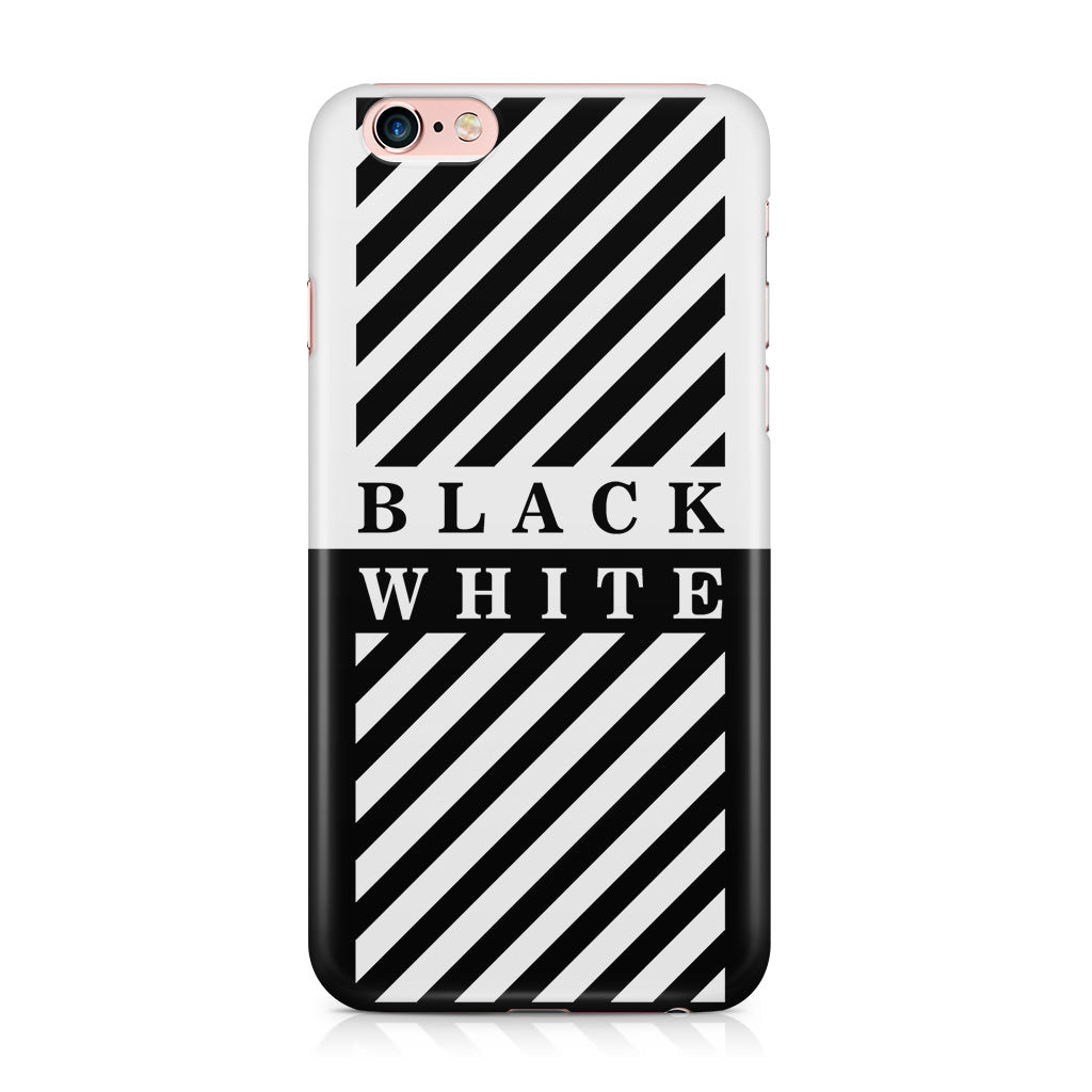 Black White Stripes iPhone 6 / 6s Plus Case