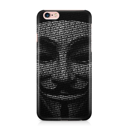 Guy Fawkes Mask Anonymous iPhone 6 / 6s Plus Case