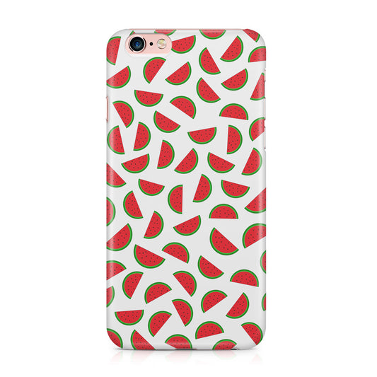Watermelon Fruit Pattern White iPhone 6 / 6s Plus Case