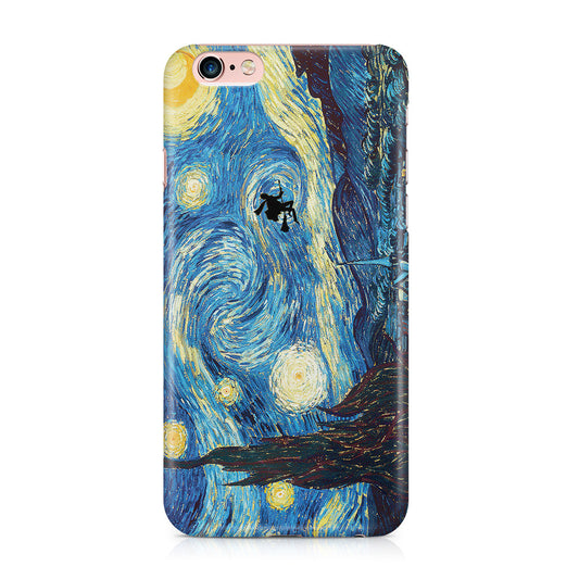 Witch on The Starry Night Sky iPhone 6 / 6s Plus Case