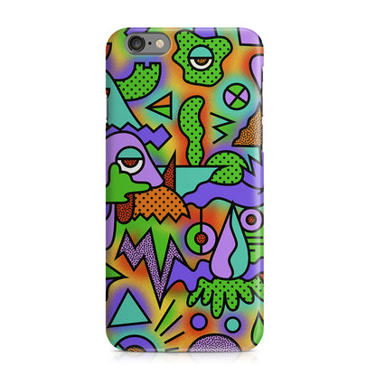 Abstract Colorful Doodle Art iPhone 6/6S Case