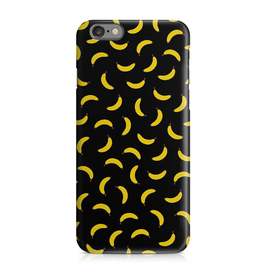 Bananas Fruit Pattern Black iPhone 6/6S Case