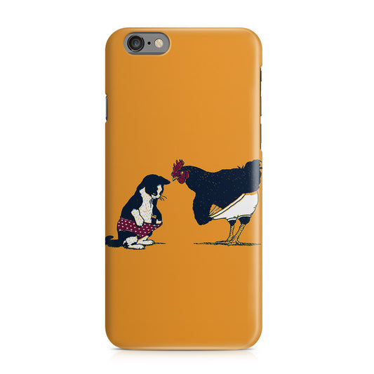 Cat Chicken Yellow Underwear Cute iPhone 6/6S Case