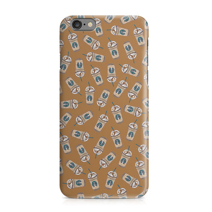 Iced Cappuccinos Lover Pattern iPhone 6/6S Case