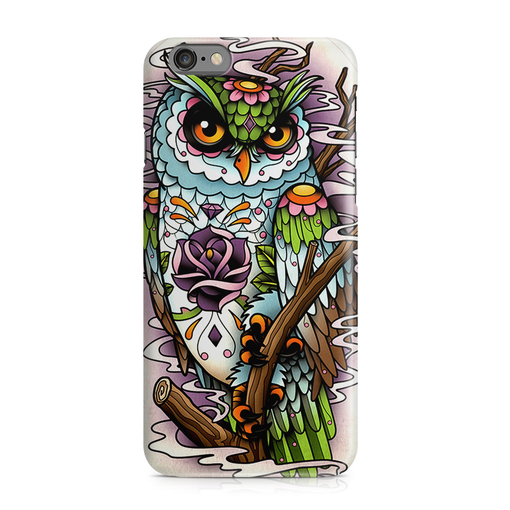 Sugar Skull Owl Tattoo iPhone 6/6S Case
