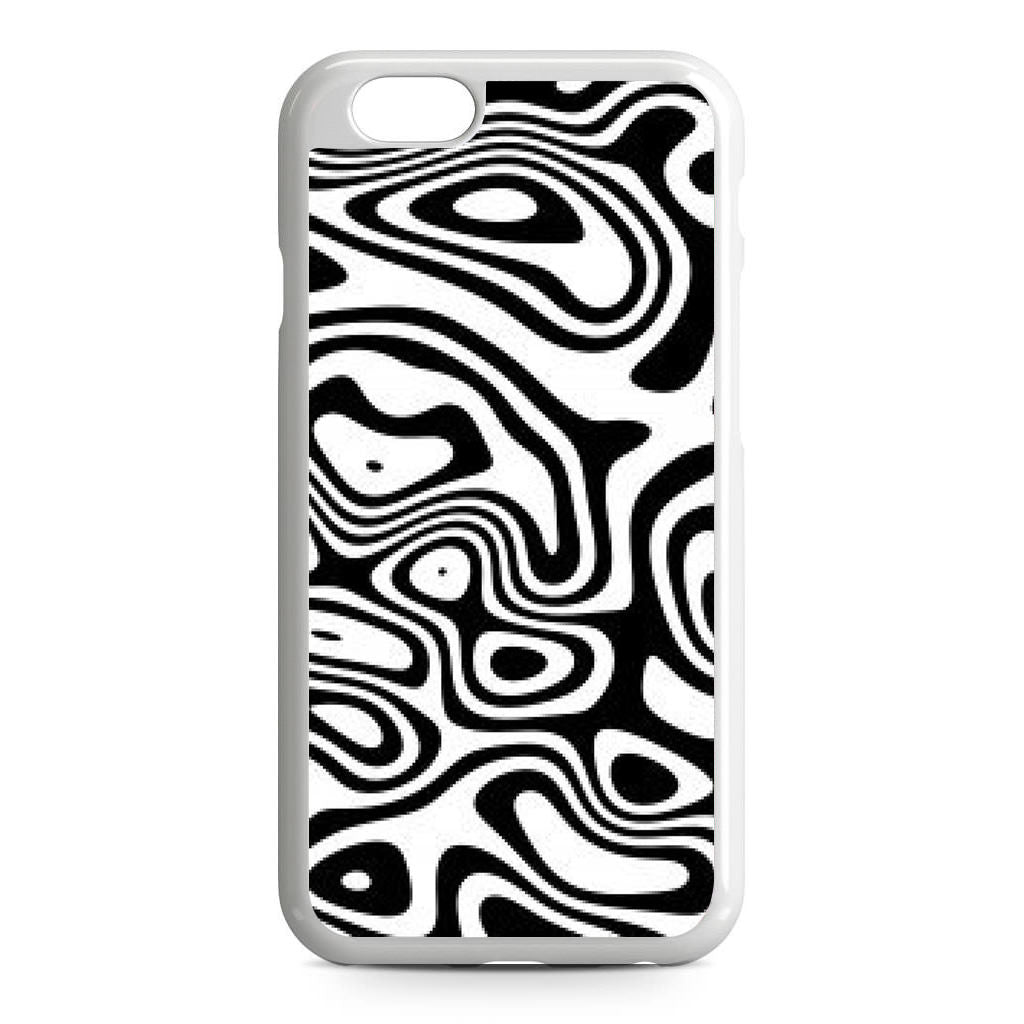 Abstract Black and White Background iPhone 6/6S Case