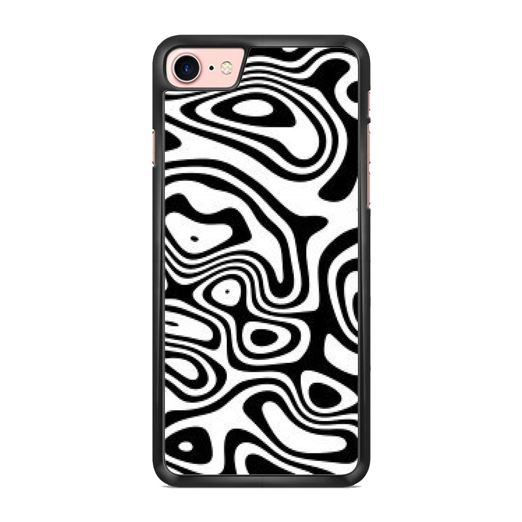 Abstract Black and White Background iPhone 8 Case