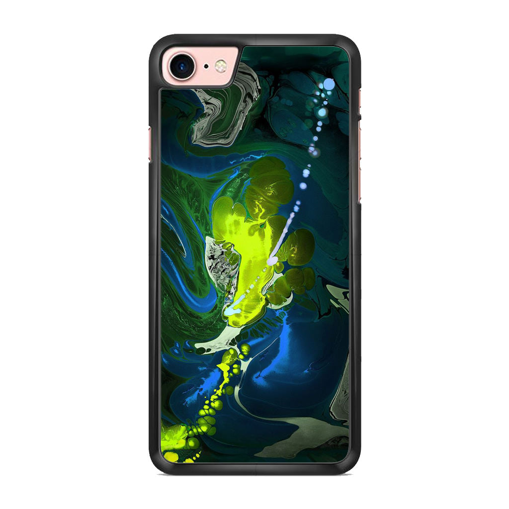 Abstract Green Blue Art iPhone 8 Case