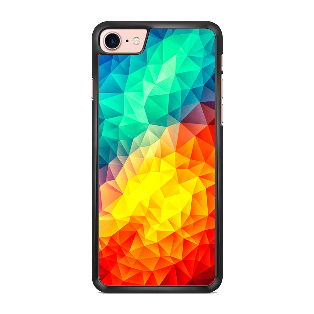 Abstract Multicolor Cubism Painting iPhone 8 Case