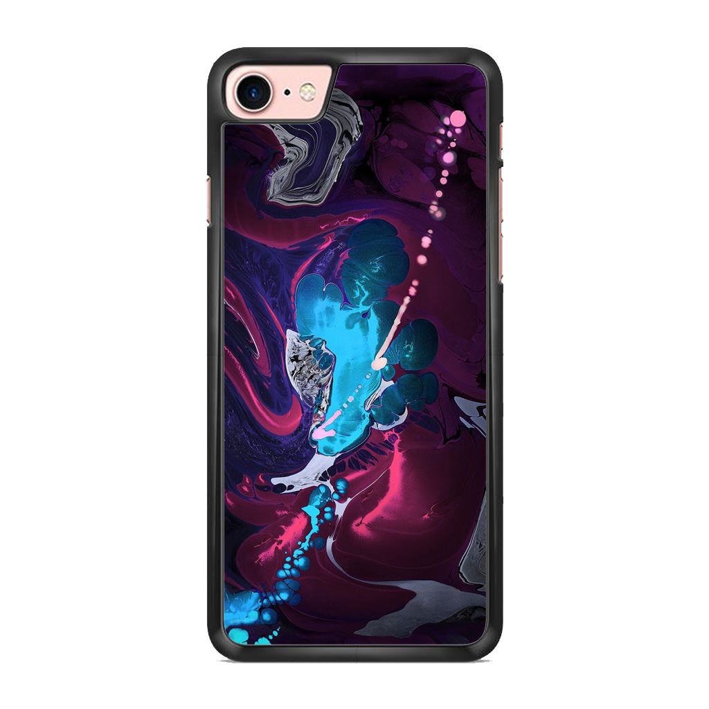 Abstract Purple Blue Art iPhone 8 Case