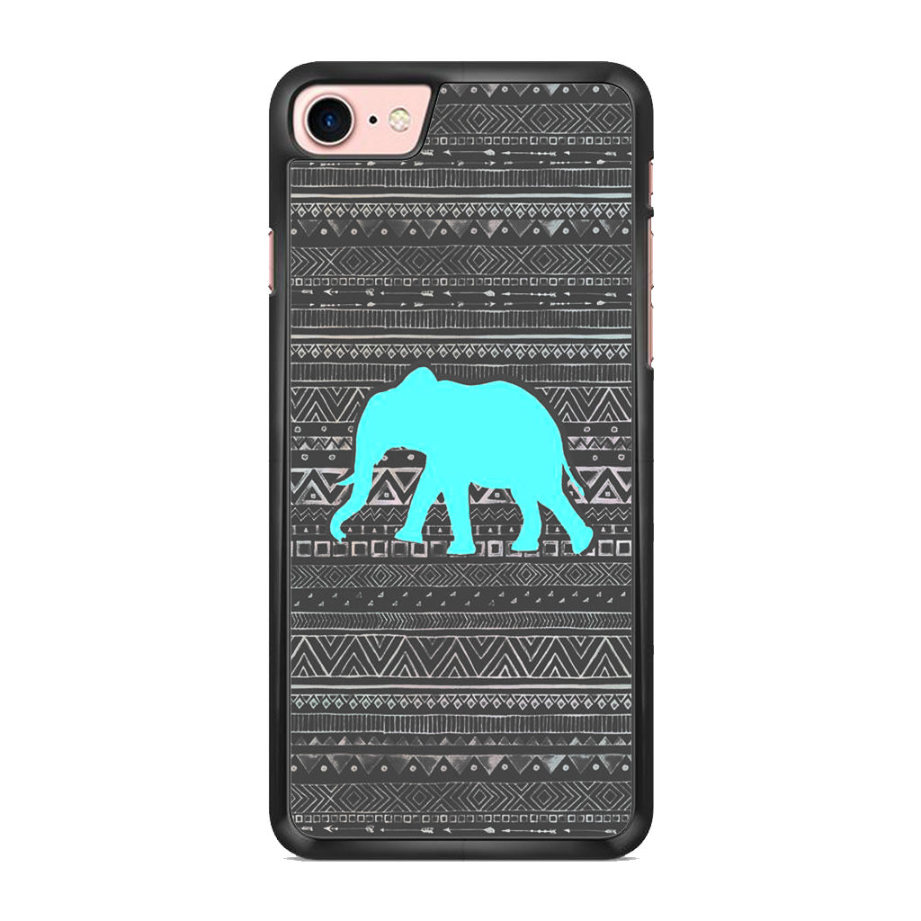 Aztec Elephant Turquoise iPhone 7 Case