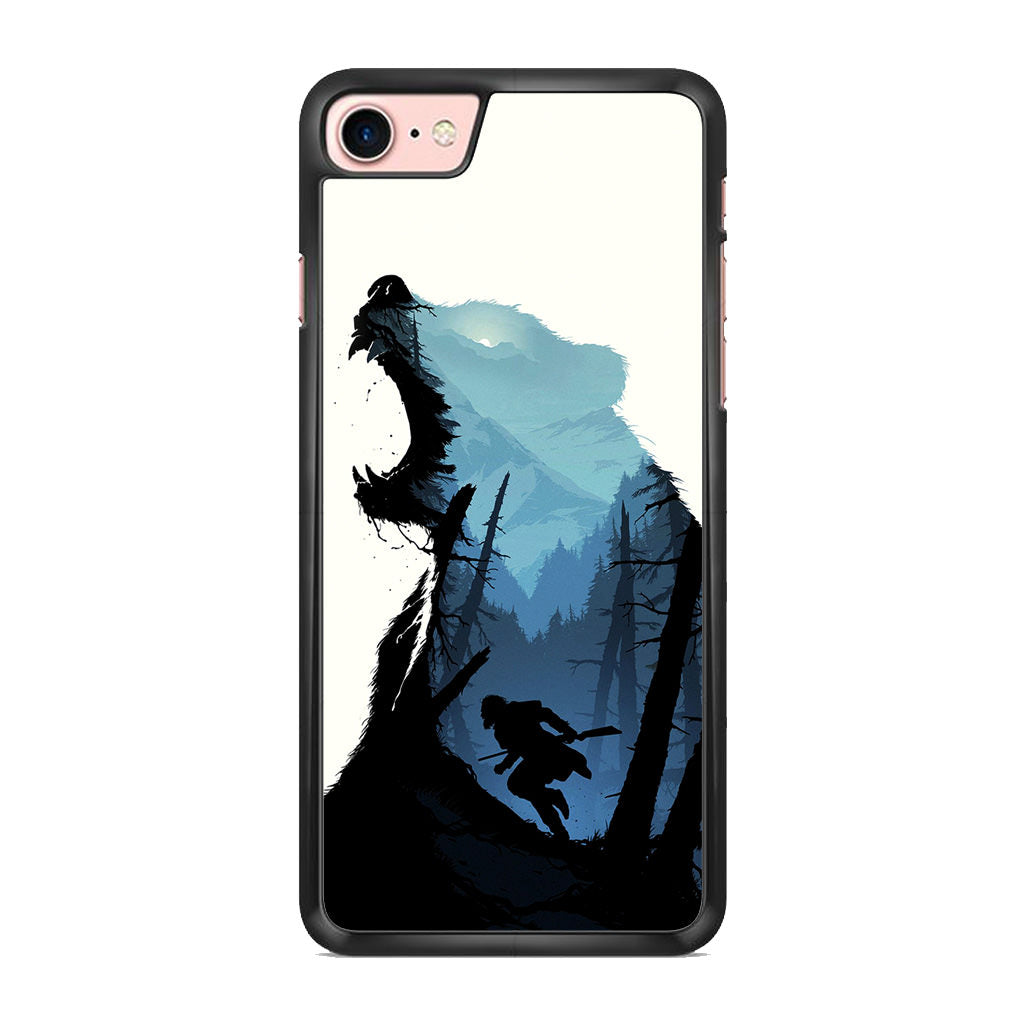 Bear Hunter Art iPhone 7 Case