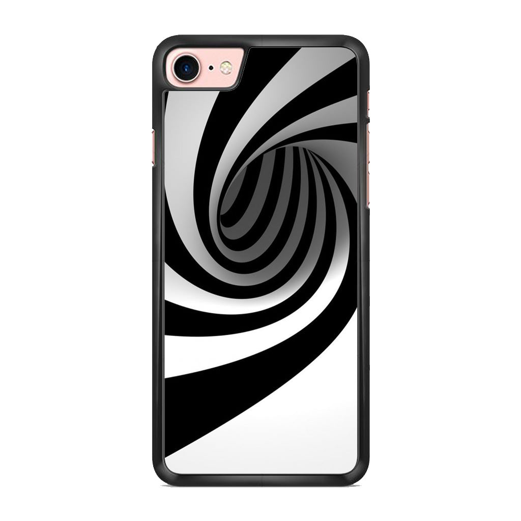 Black and White Twist iPhone 7 Case