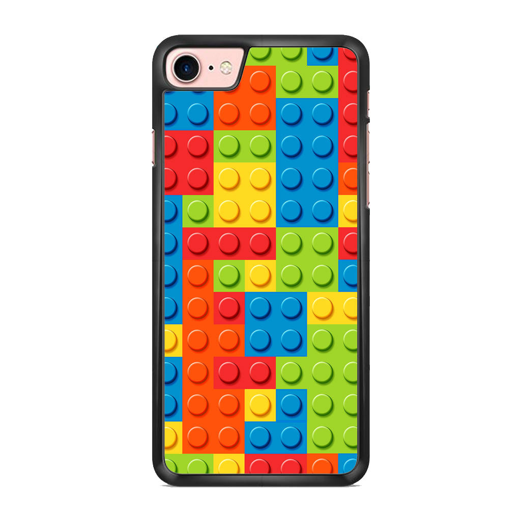 Blocks Rainbow Pattern iPhone 7 Case