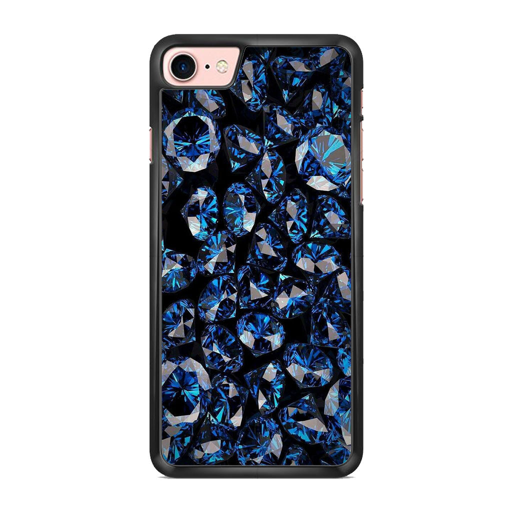 Blue Diamonds Pattern iPhone 7 Case