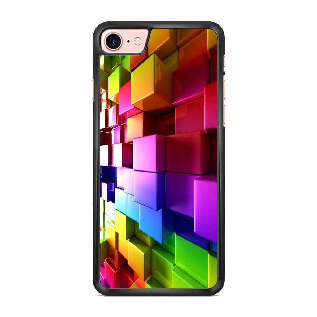 Colorful Cubes iPhone 8 Case
