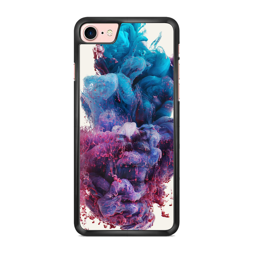 Colorful Dust Art on White iPhone 7 Case