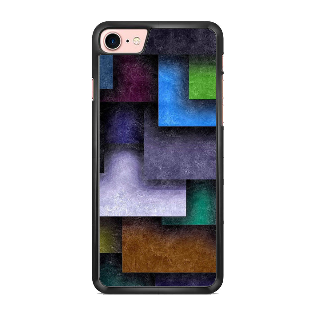 Colorful Rectangel Art iPhone 8 Case